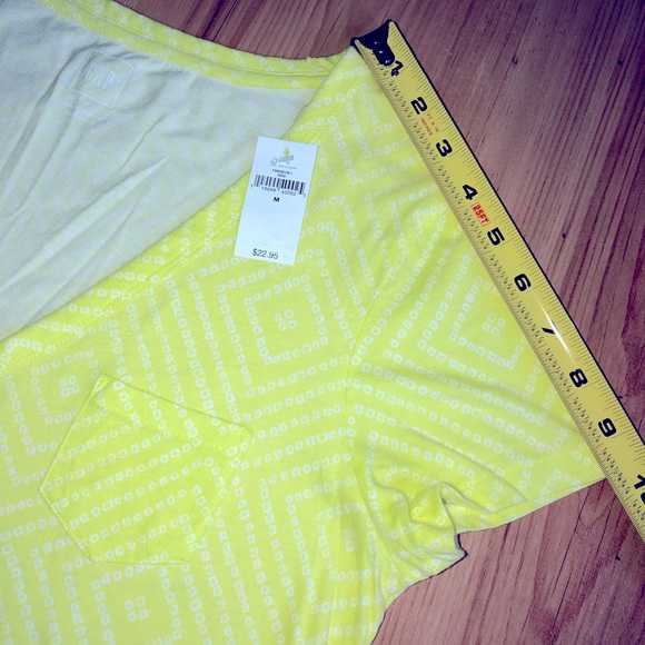 NEW GAP Vintage Wash Tee Shirt Yellow Medium Women’s - Picture 9 of 14